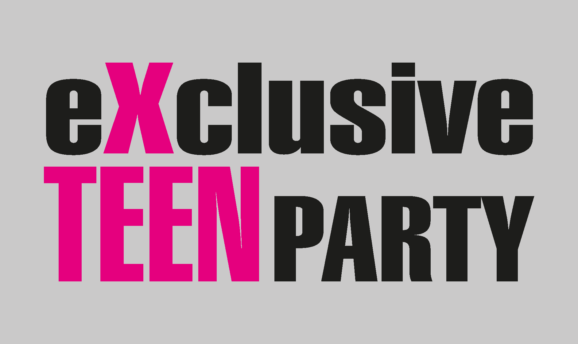 Exclusive Teen Party Logo Vector Logo
